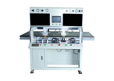 Double Head Acf Bonding Equipment , Cof Ic Bonding Machine For LCD Screen
